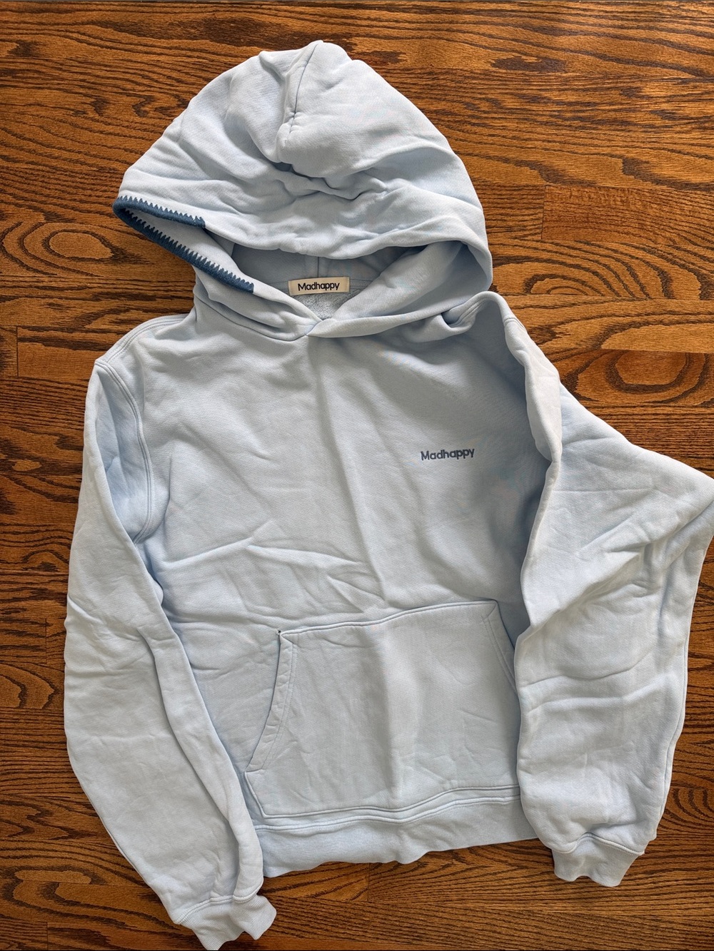 Madhappy Light Blue Hoodie Sweatshirt Size XL